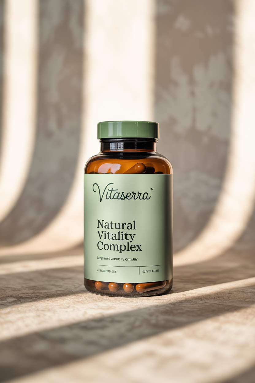 Vitaserra natural vitality complex packaging